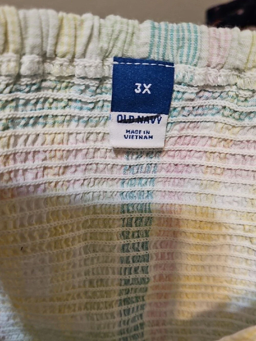 Old Navy Pastel Plaid Peplum Top in Yellow, Pink, Mint & Light Blue